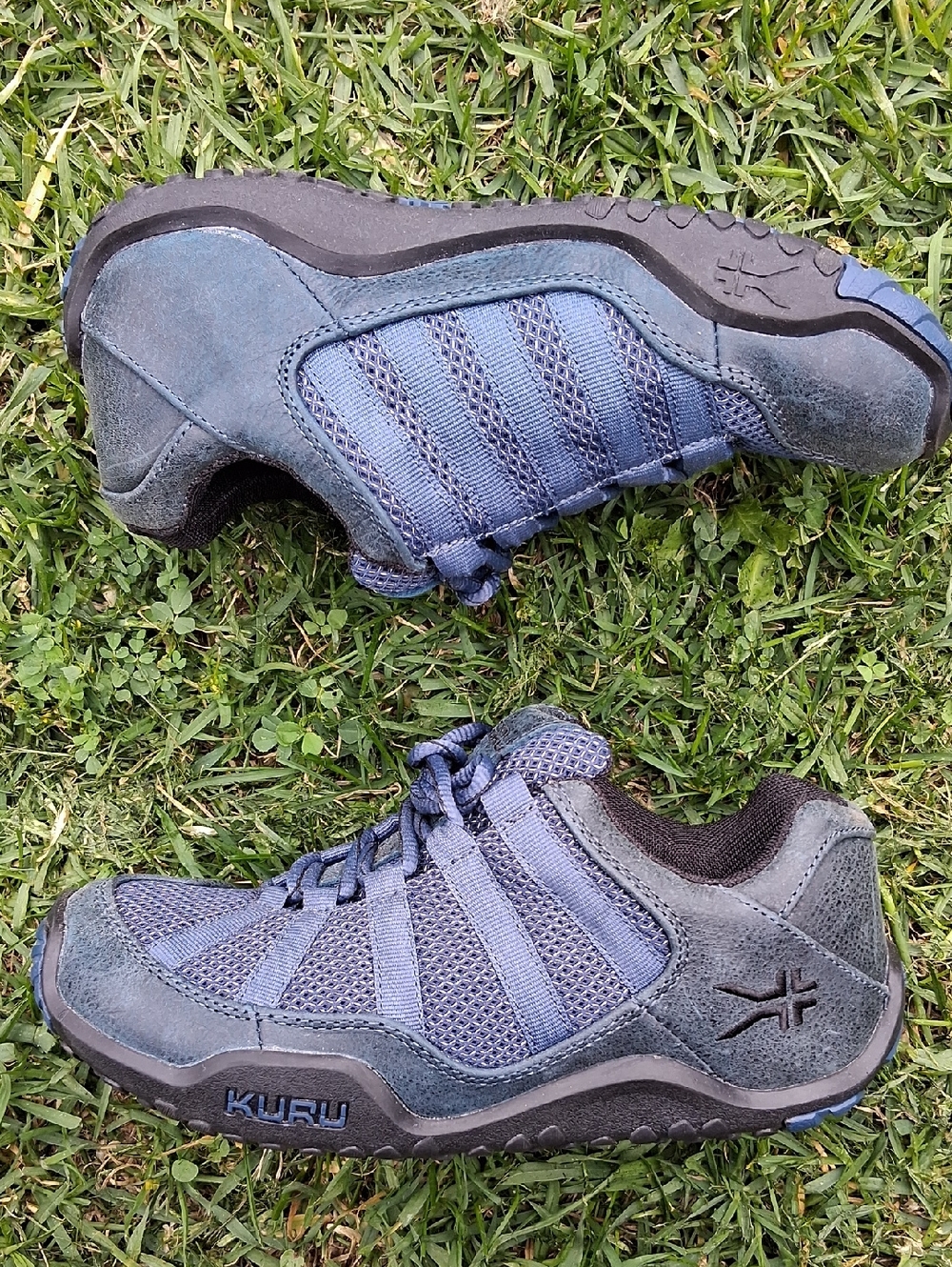 KURU Womens Blue-Gray Athletic Comfort Walking Shoes